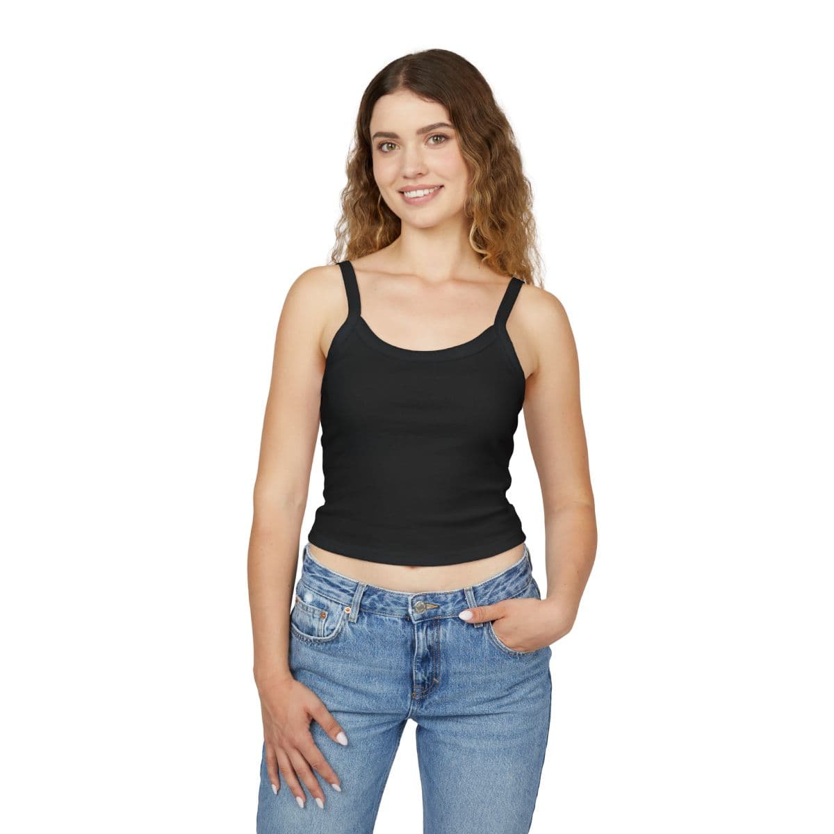 Custom Women's Spaghetti Strap Tank Top with Your Photo or Text