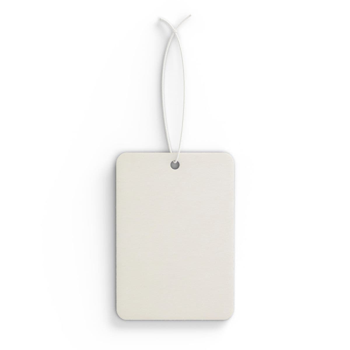 Plain car air freshener, front view