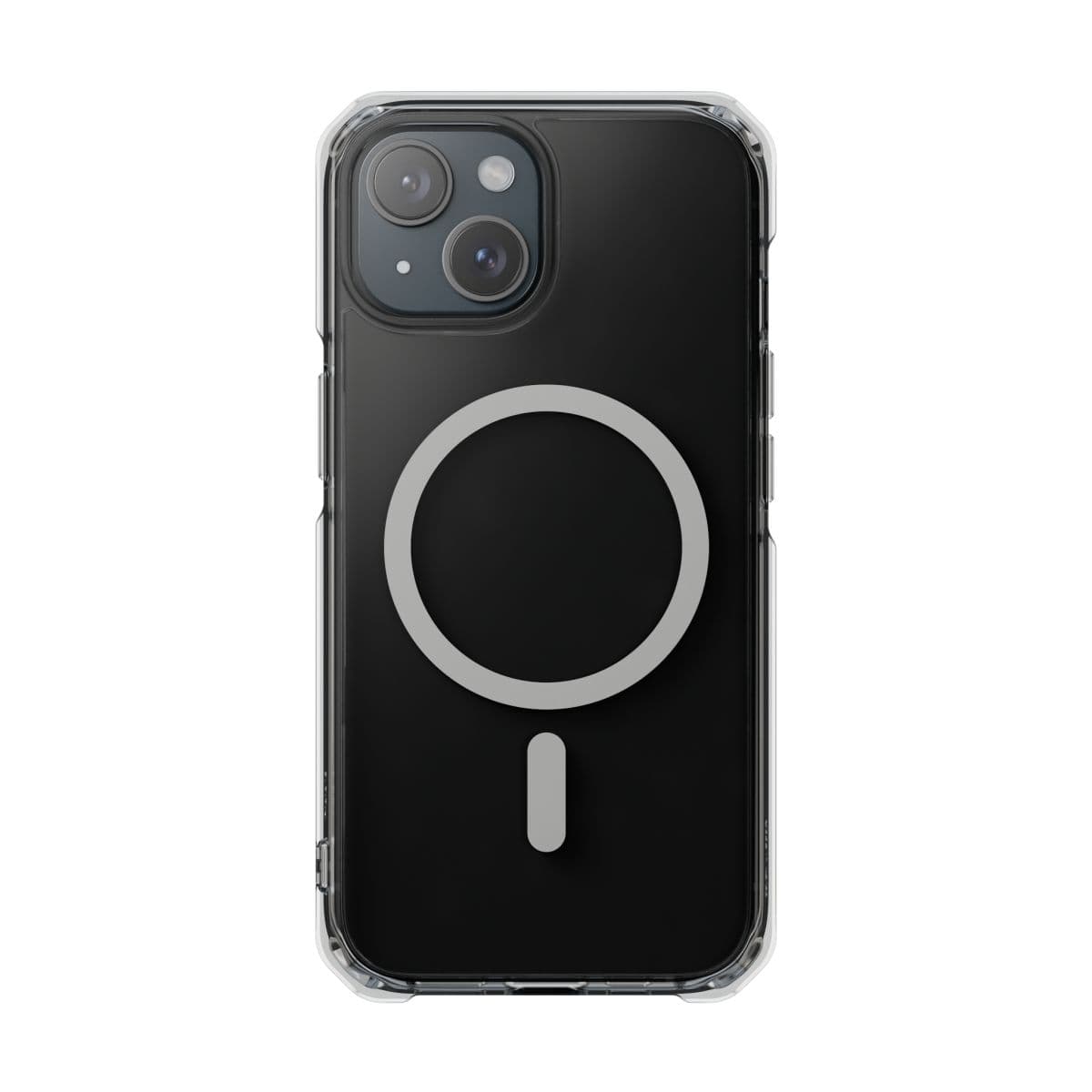 Plain magnetic clear impact cases, front view