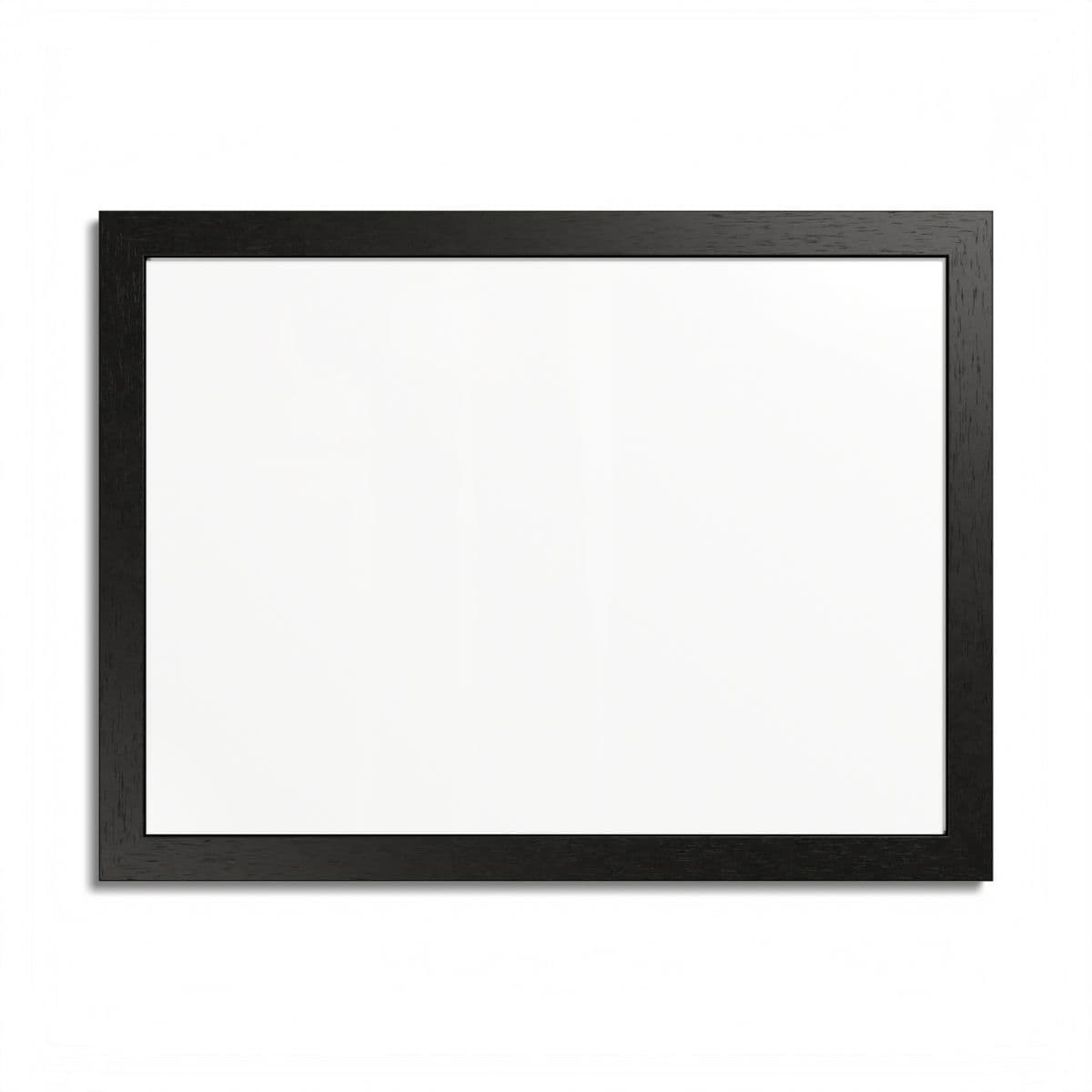 Plain black framed poster, multi-color, front view
