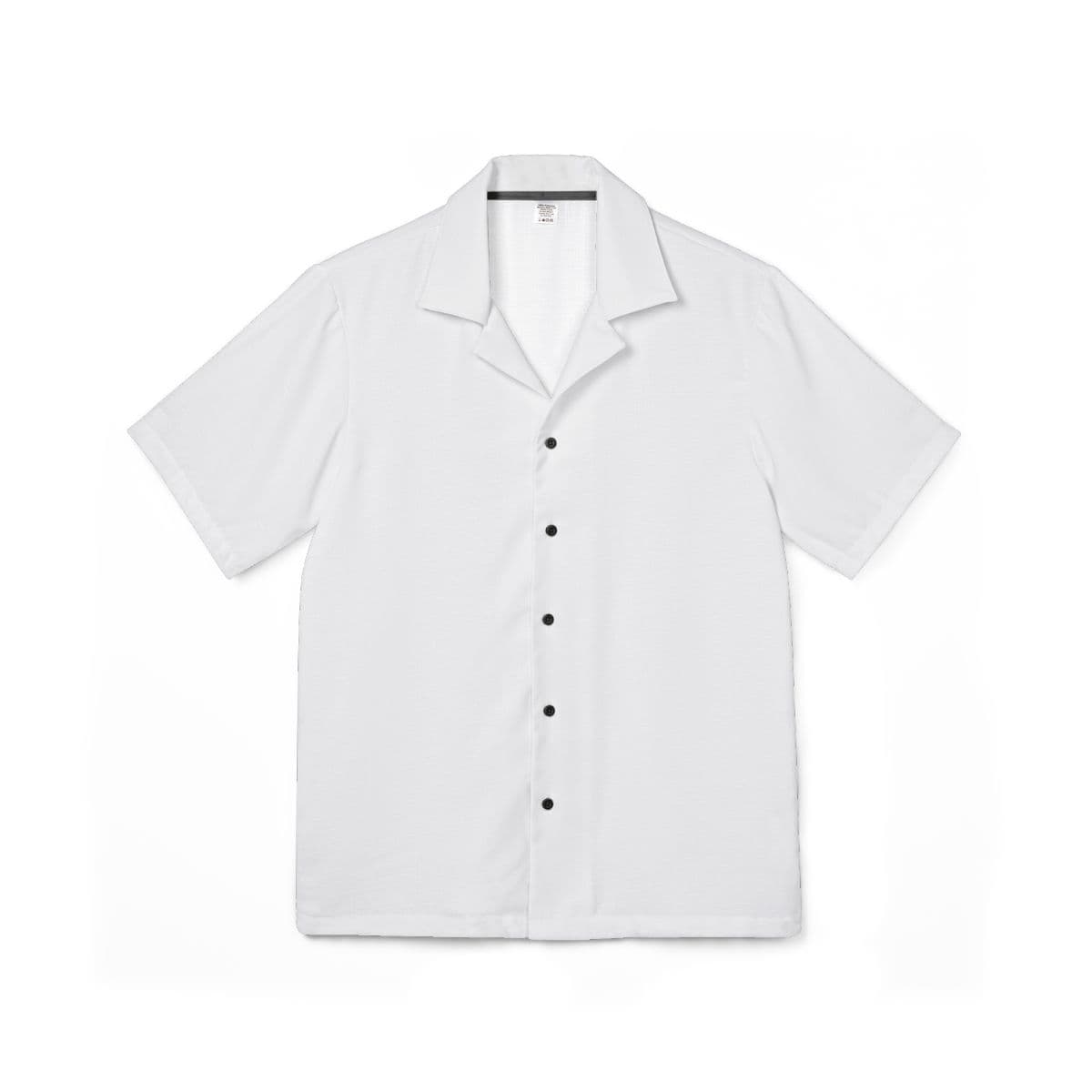 Plain men's hawaiian camp shirt (aop), front view