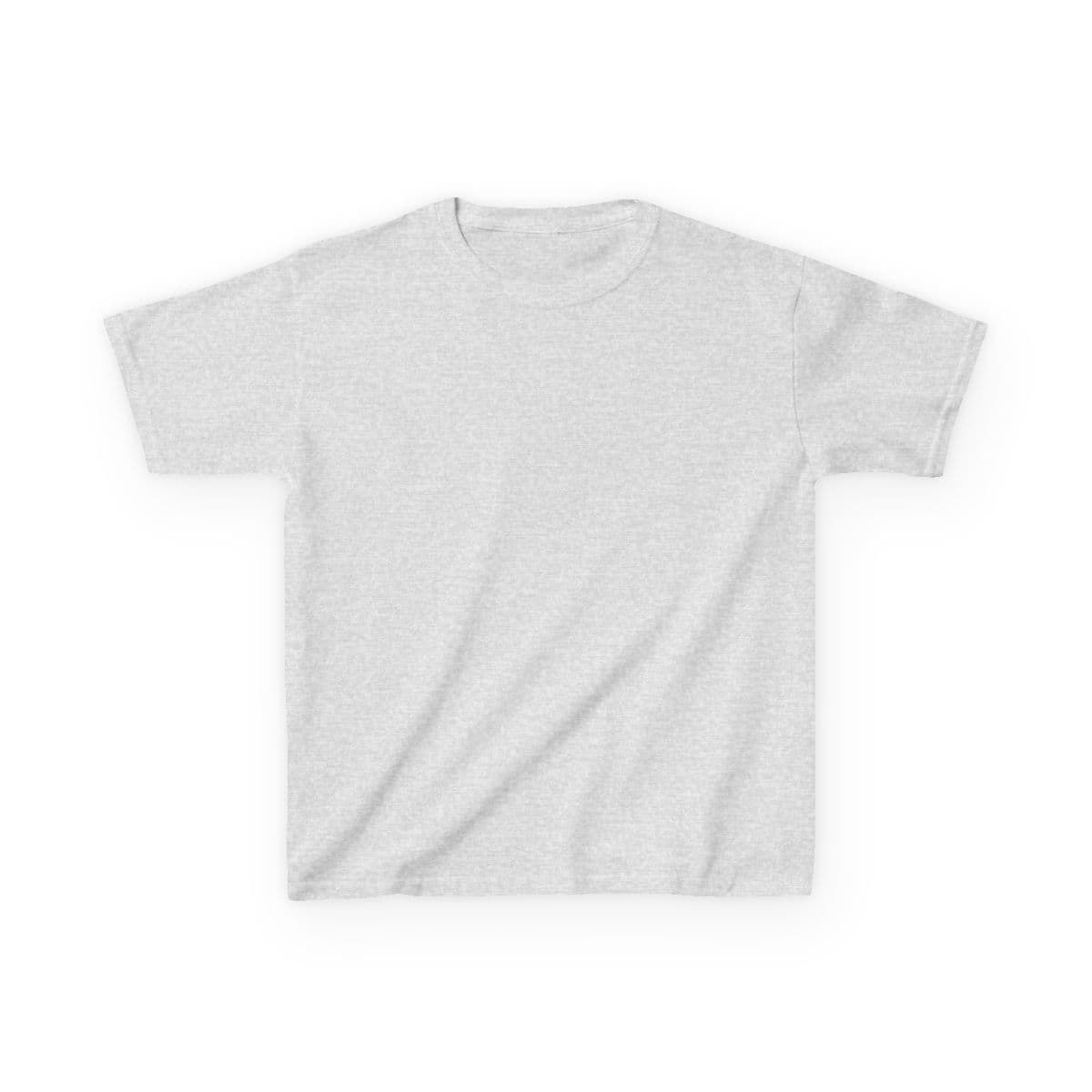 Plain ash kids heavy cotton™ tee, front view