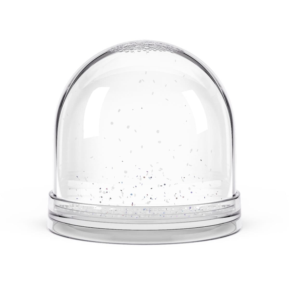 Plain snow globe, front view