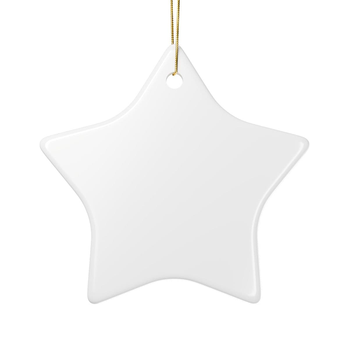 Plain ceramic ornaments, 1-side print, front view