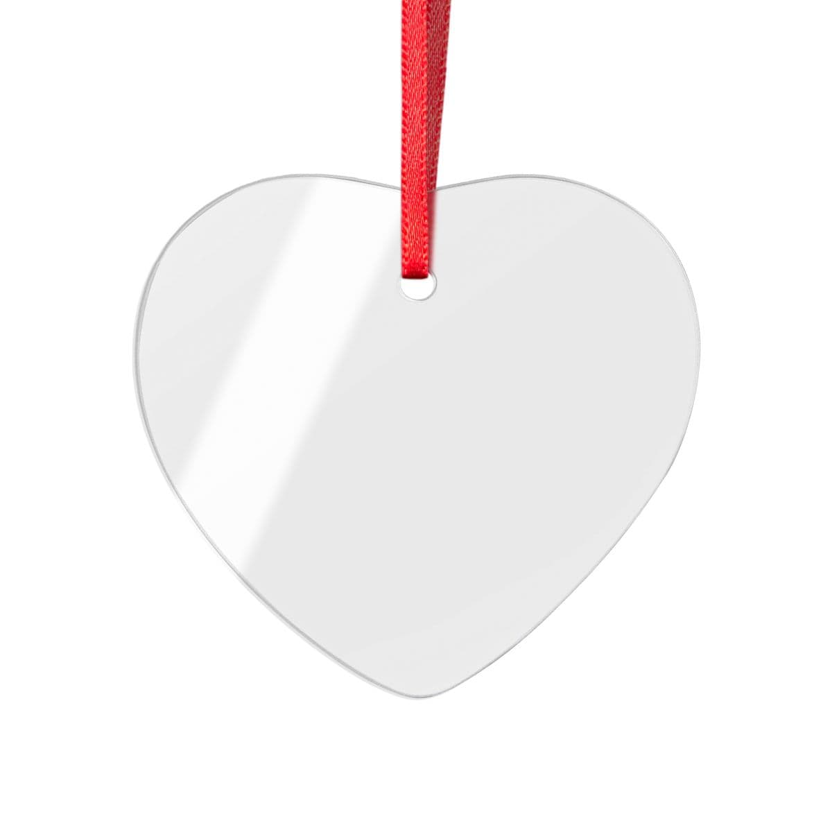 Plain acrylic ornaments (multi-shape), front view