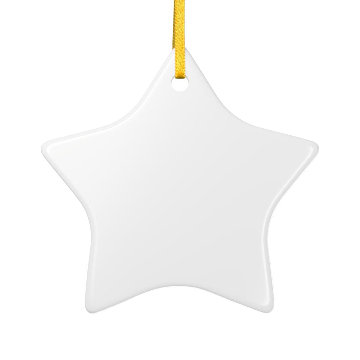 Plain ceramic ornament, front view