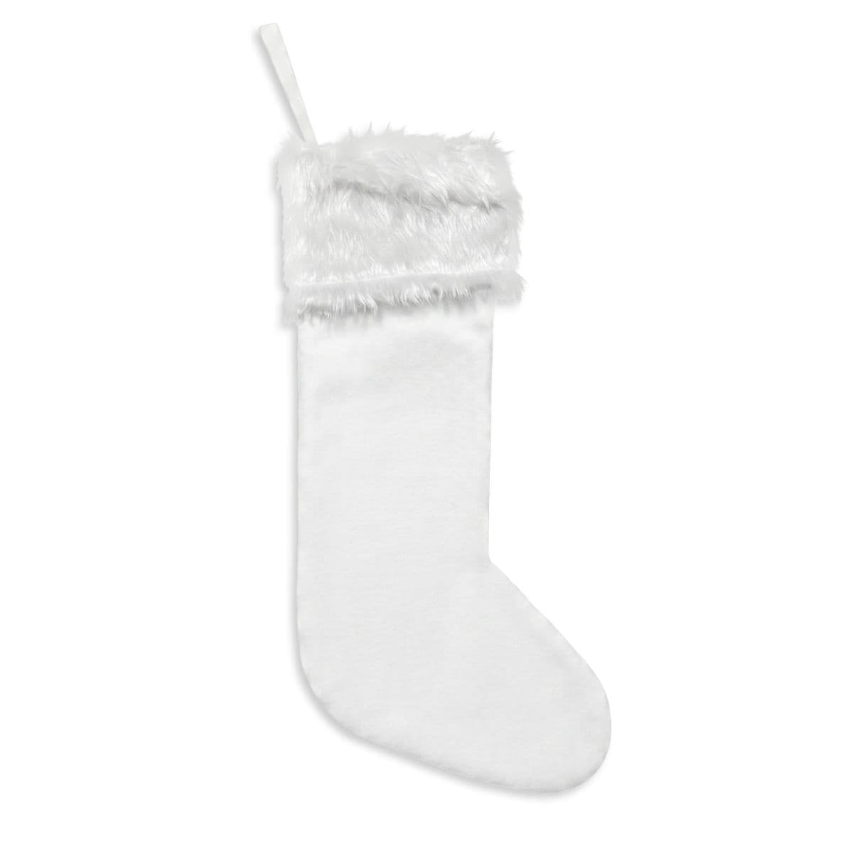 Plain christmas stockings (flannel), front view