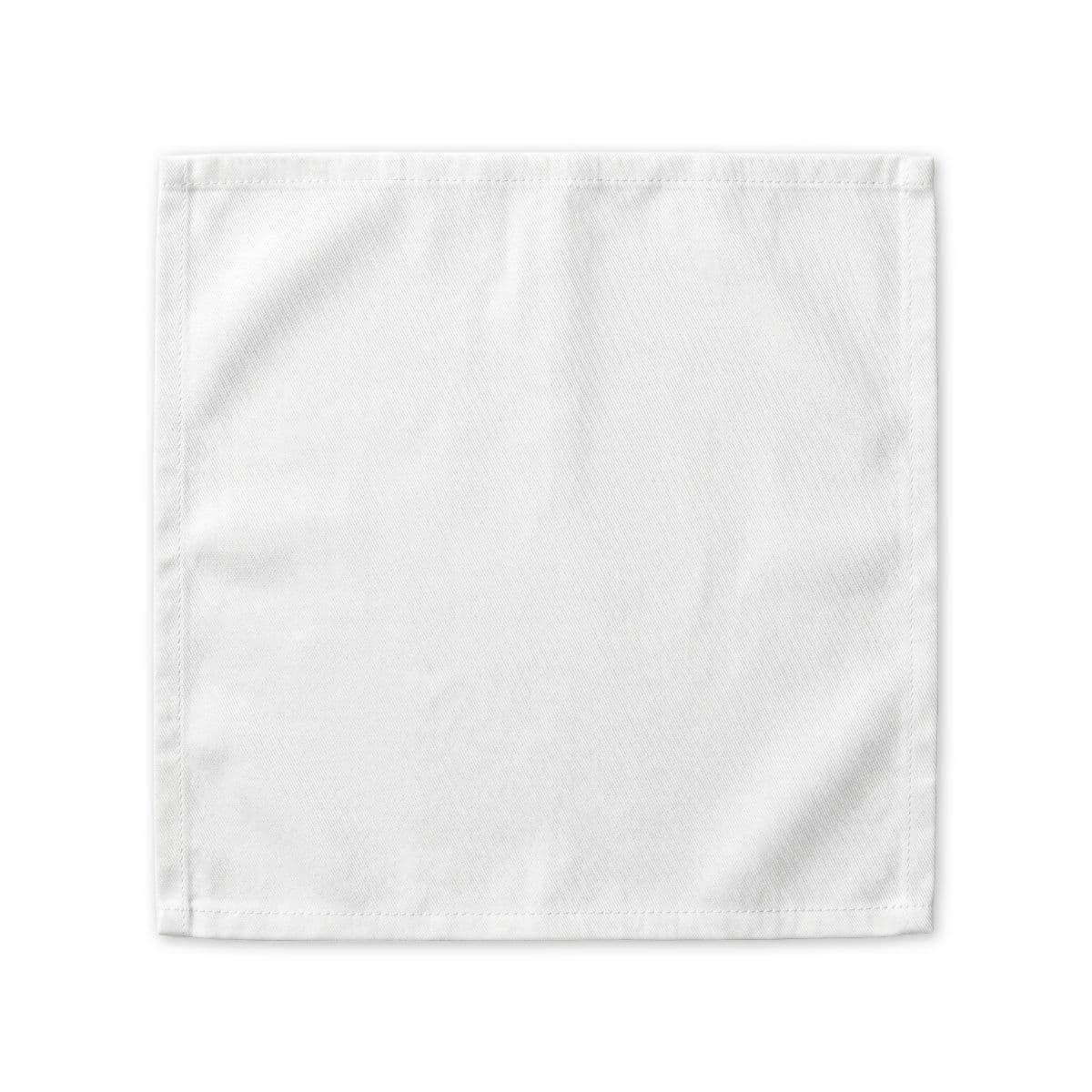 Plain cotton twill napkin, front view