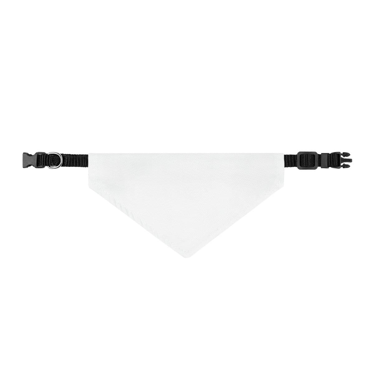 Plain clip-on pet bandana, front view
