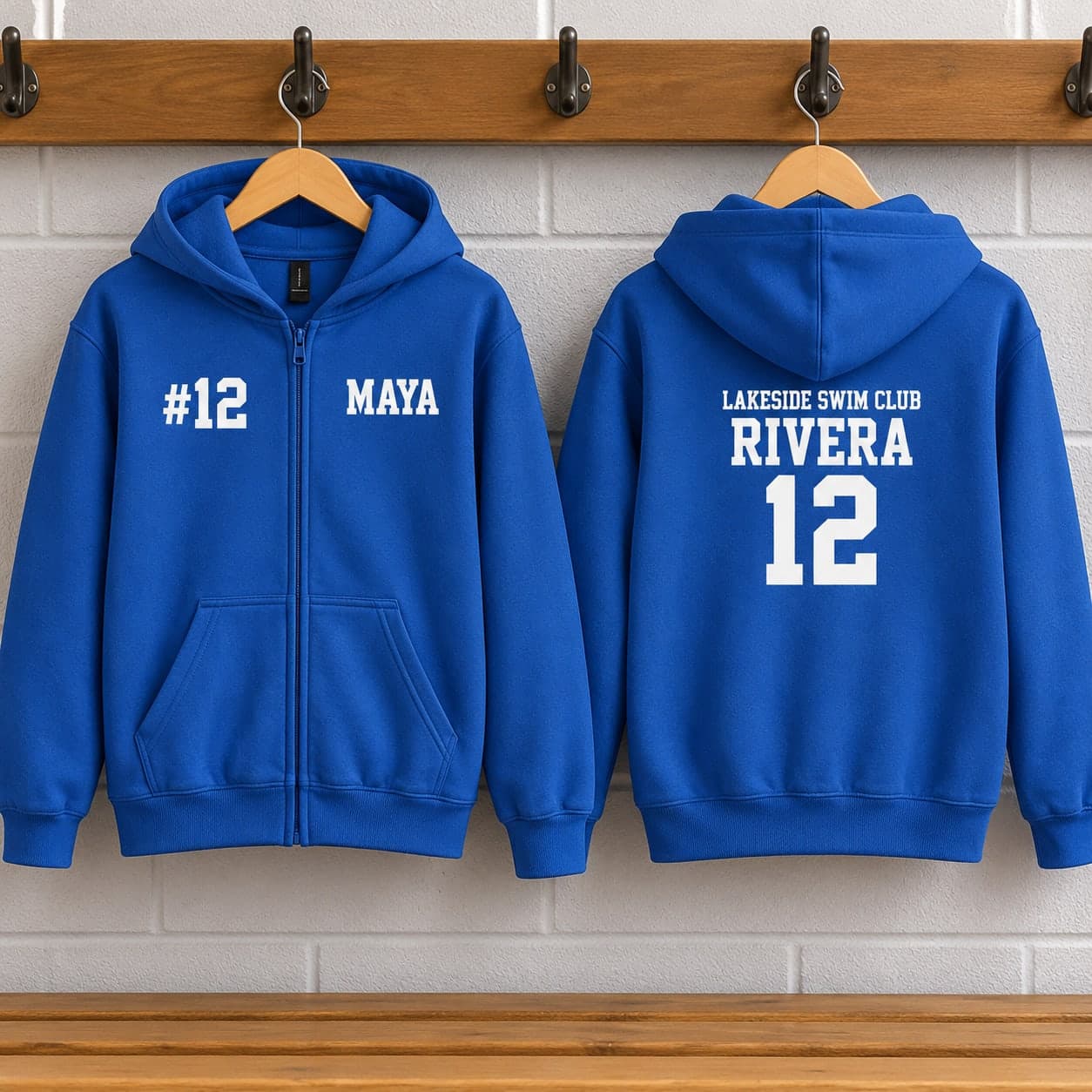 Custom Gildan Youth Heavy Blend Zip-Up Hoodie with Your Photo or Text