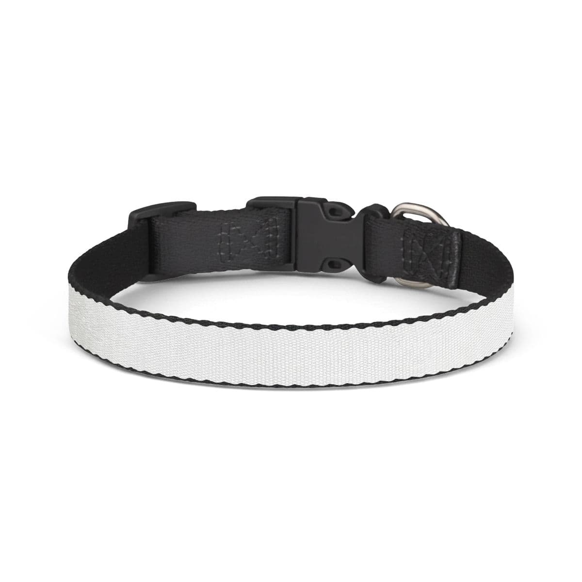 Plain clip-on pet collar, front view