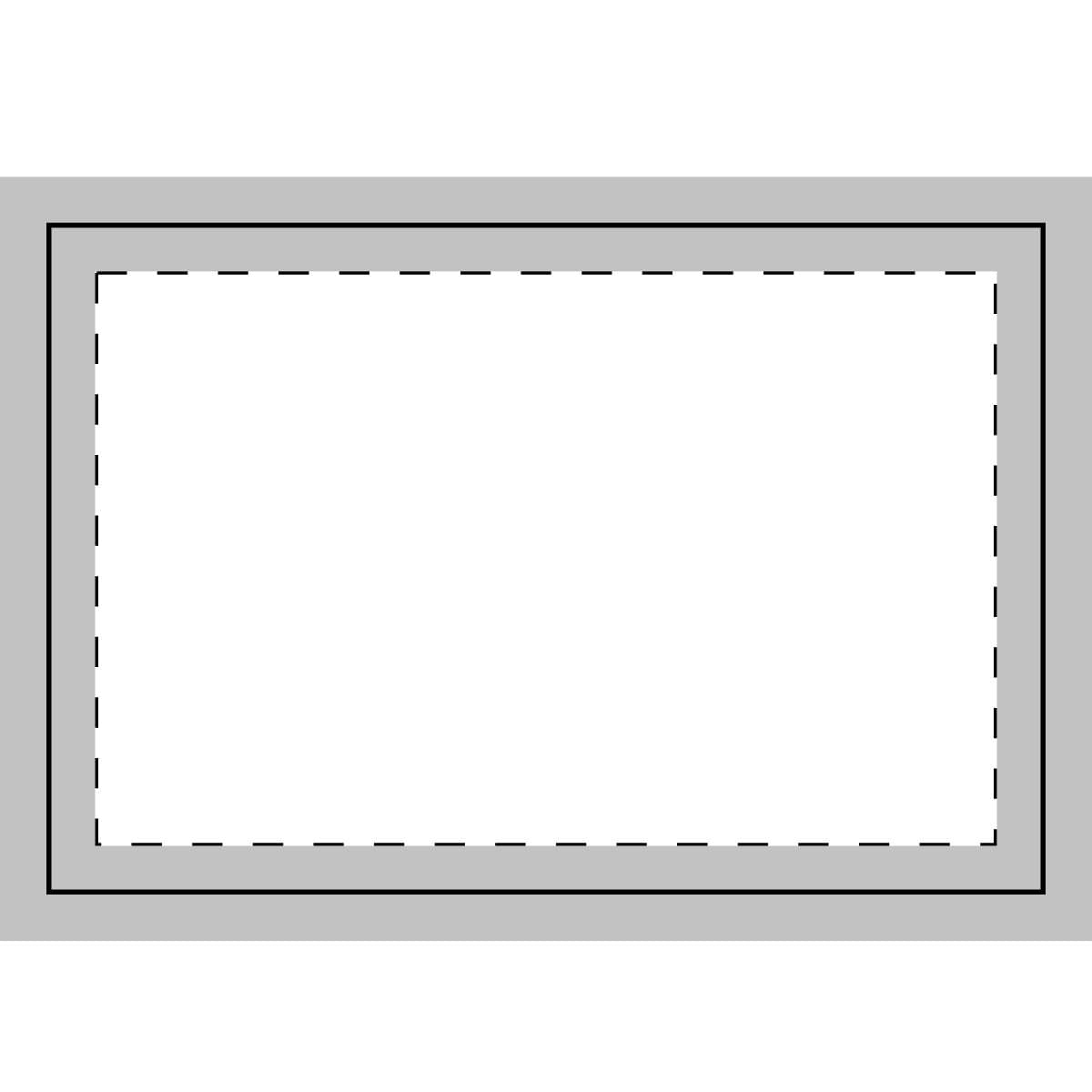 Plain hand flag (1pc, 5pcs), front view