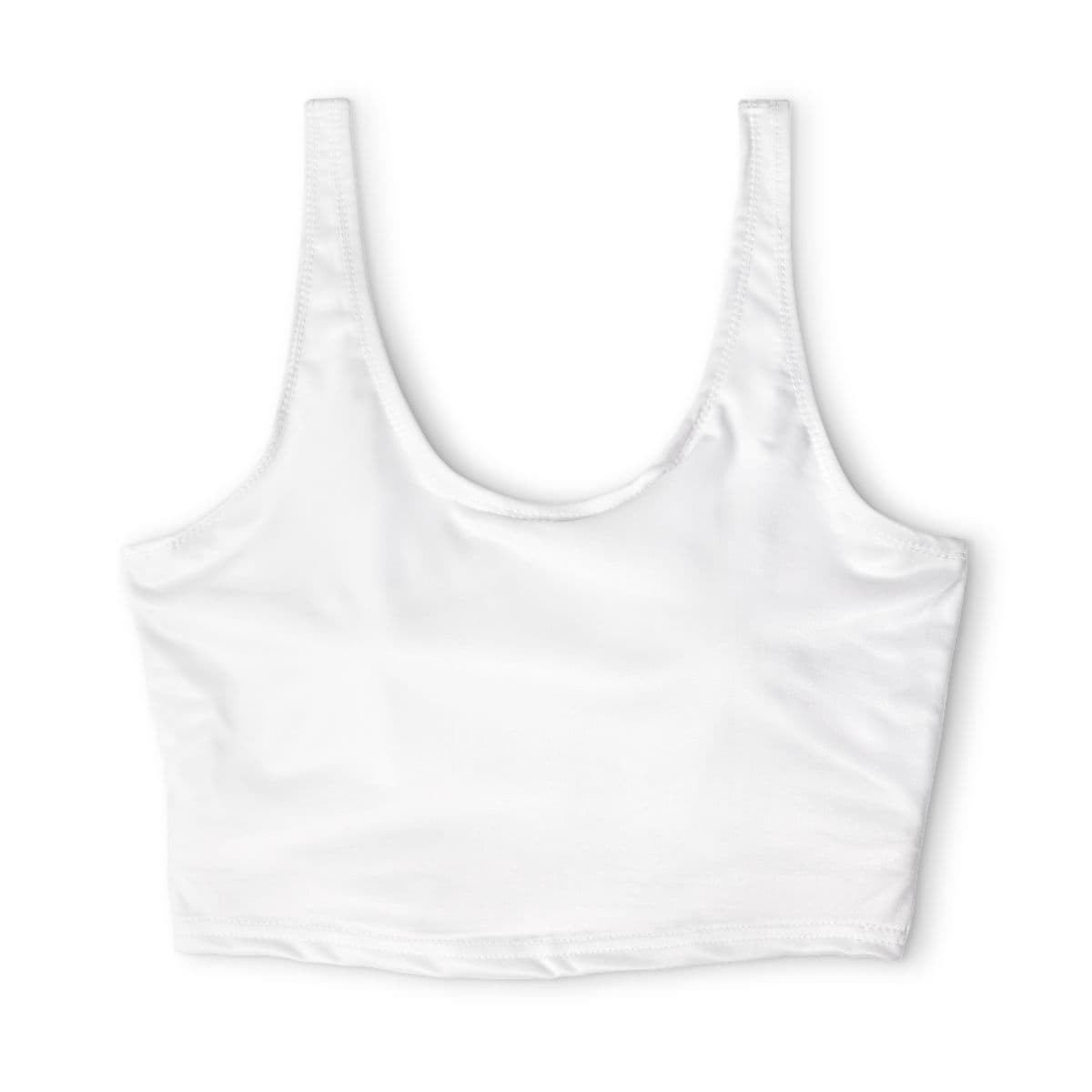 Plain polyester sports bra (aop), front view