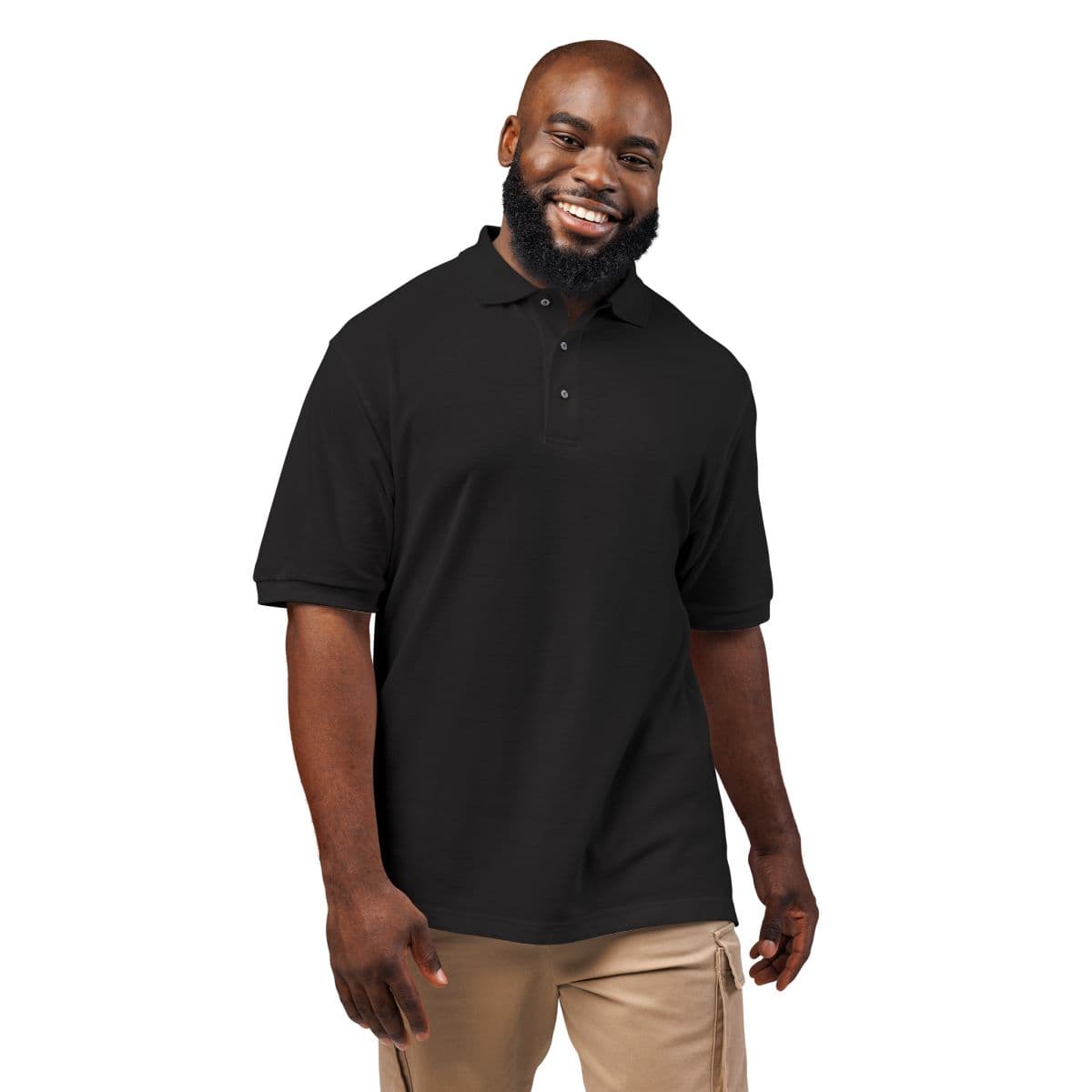 Custom Embroidered Unisex Pique Polo Shirt with Your Logo or Text