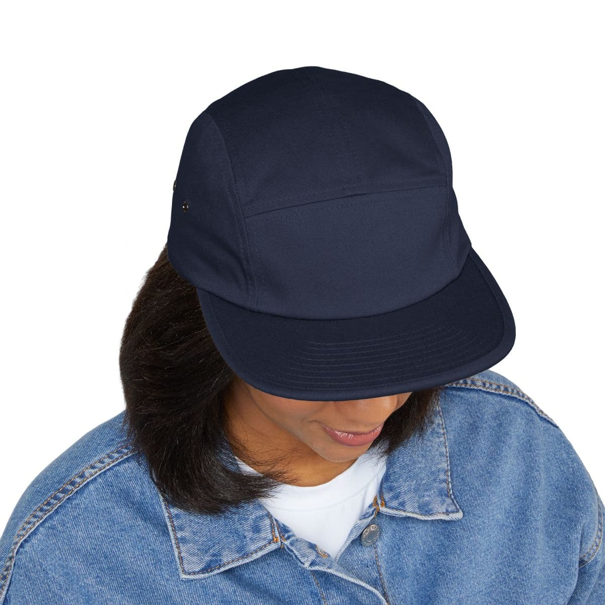Custom 5-Panel Cotton Embroidered Cap with Your Logo or Text