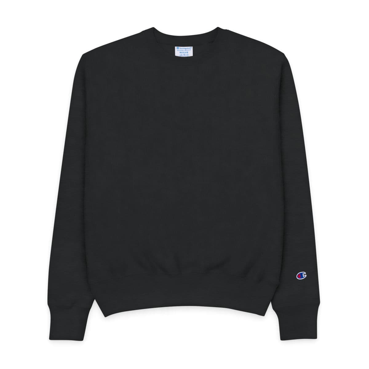 Plain product in black, front view