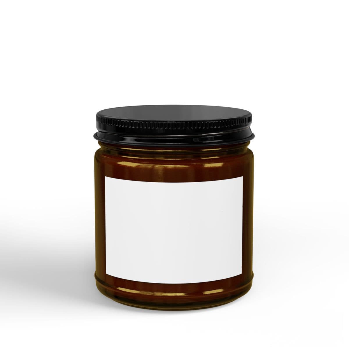 Custom Soy Candle, Black Lid with Your Photo