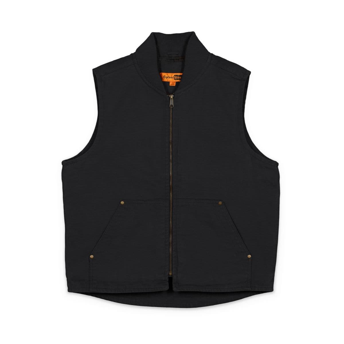 Plain product in black, front view