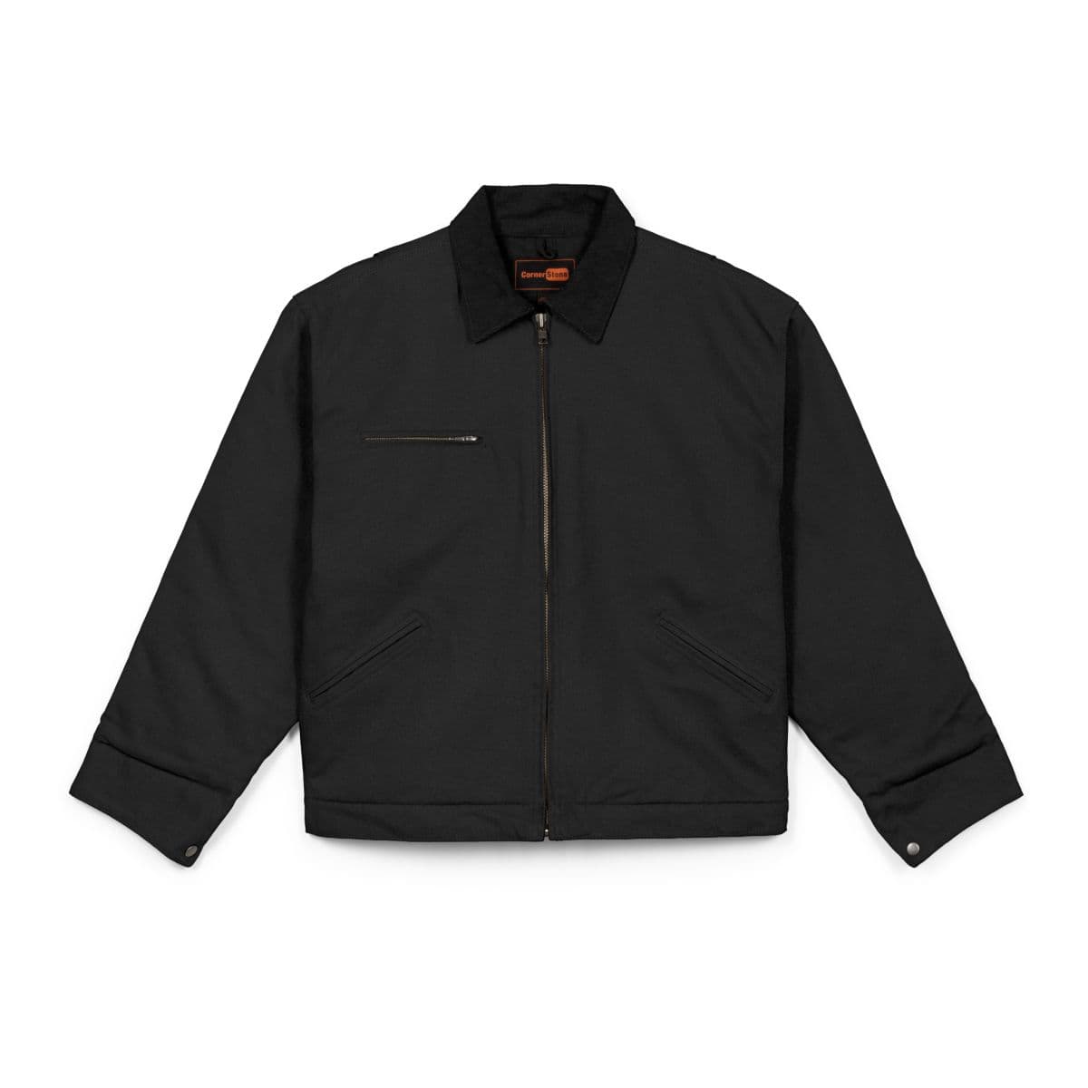 Plain product in black, front view