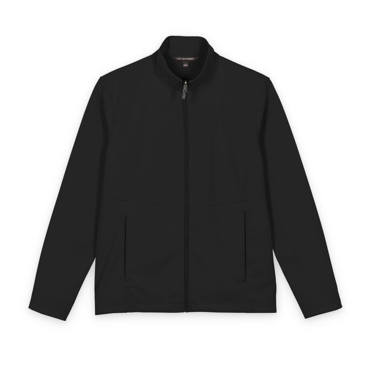 Plain product in deep black, front view