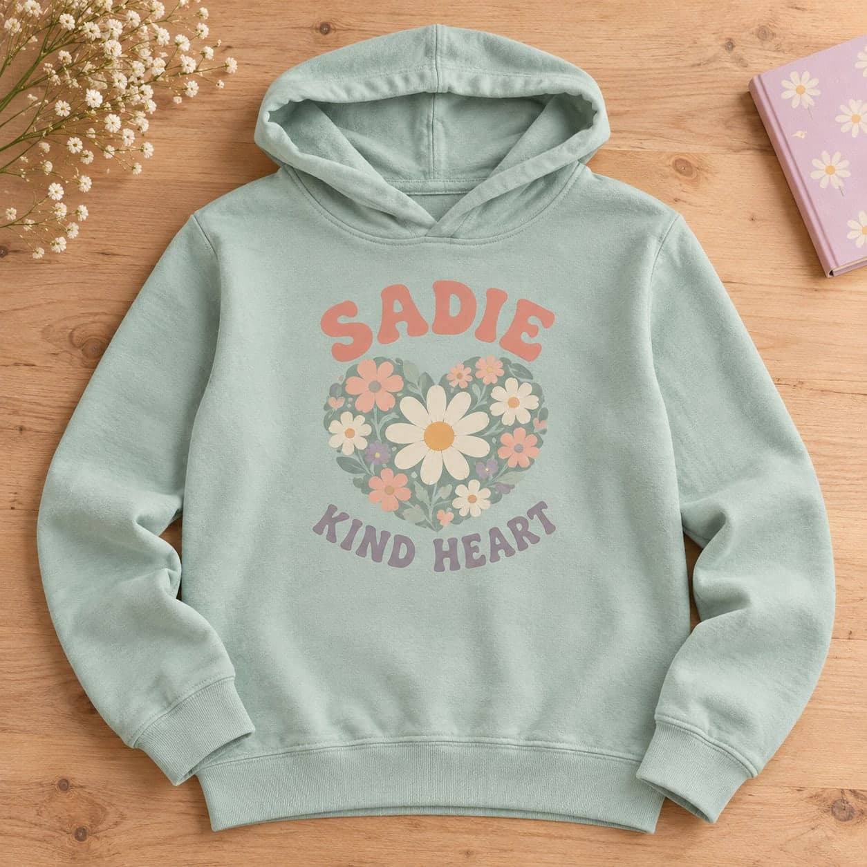 Custom Comfort Colors Youth Lightweight Hoodie with Your Photo or Text