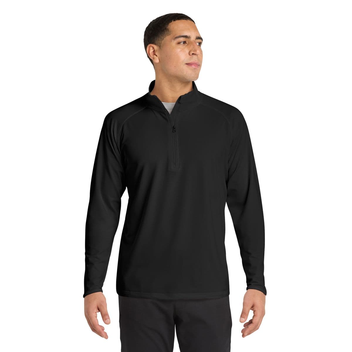 Custom Embroidered Men's Stretch Quarter-Zip with Your Logo or Text