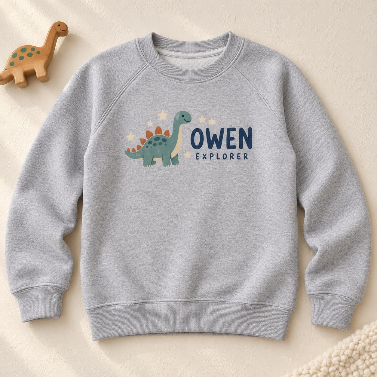 Custom Youth Sponge Fleece Crewneck Sweatshirt with Your Photo or Text