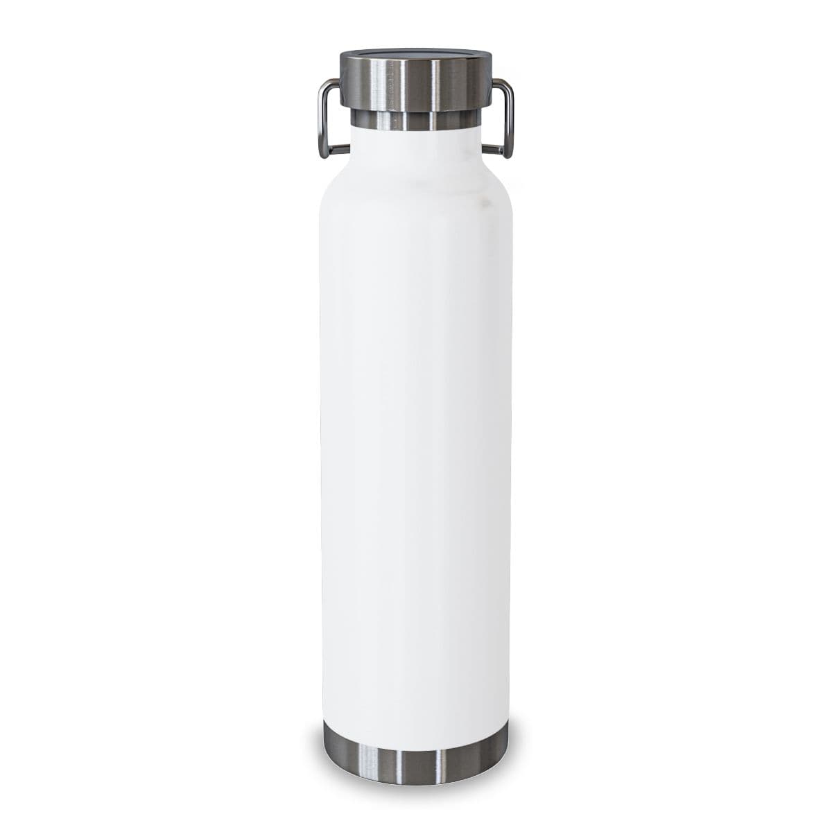 Ares Water Bottle, 22oz (Engraving) — White — back