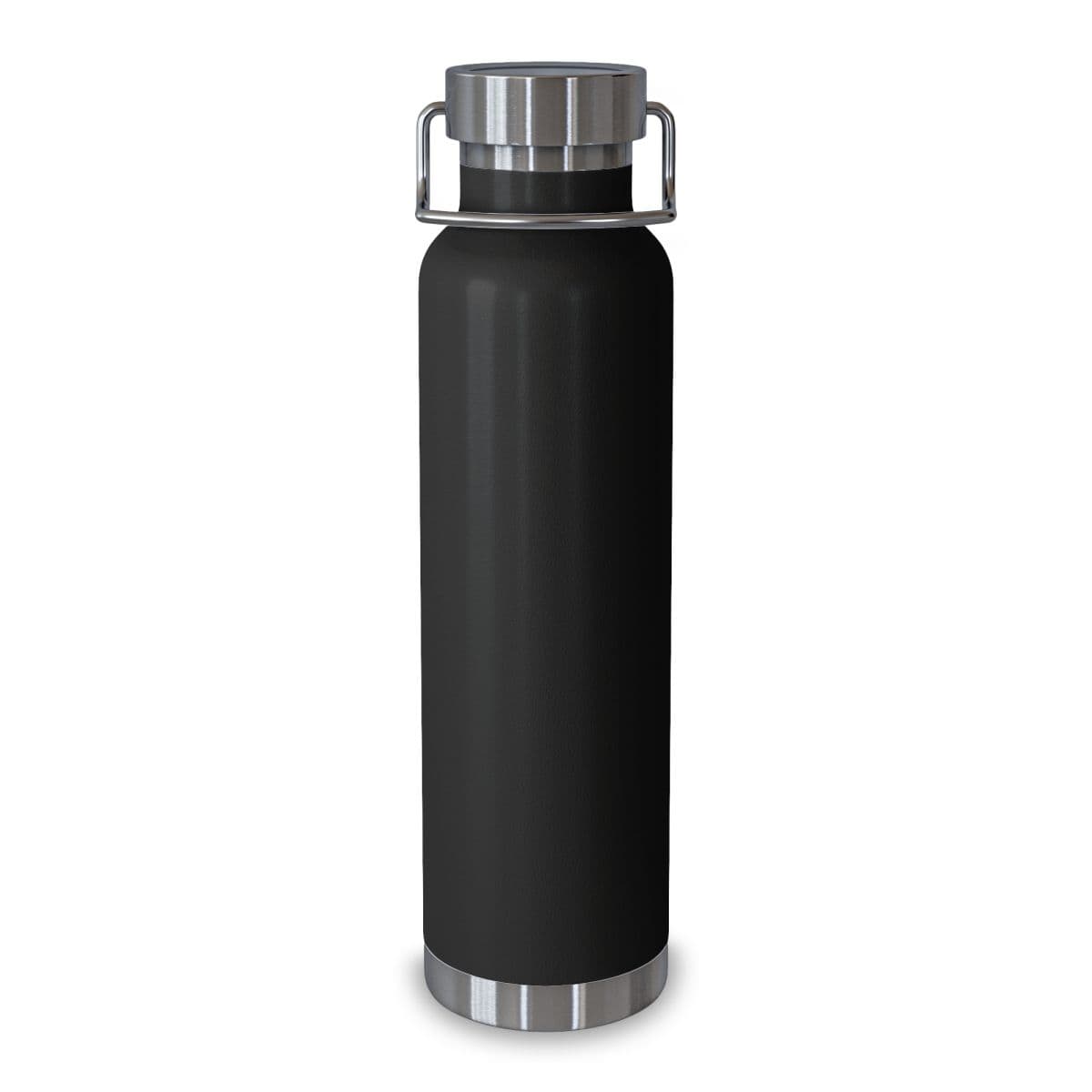 Ares Water Bottle, 22oz (Engraving) — Black — front