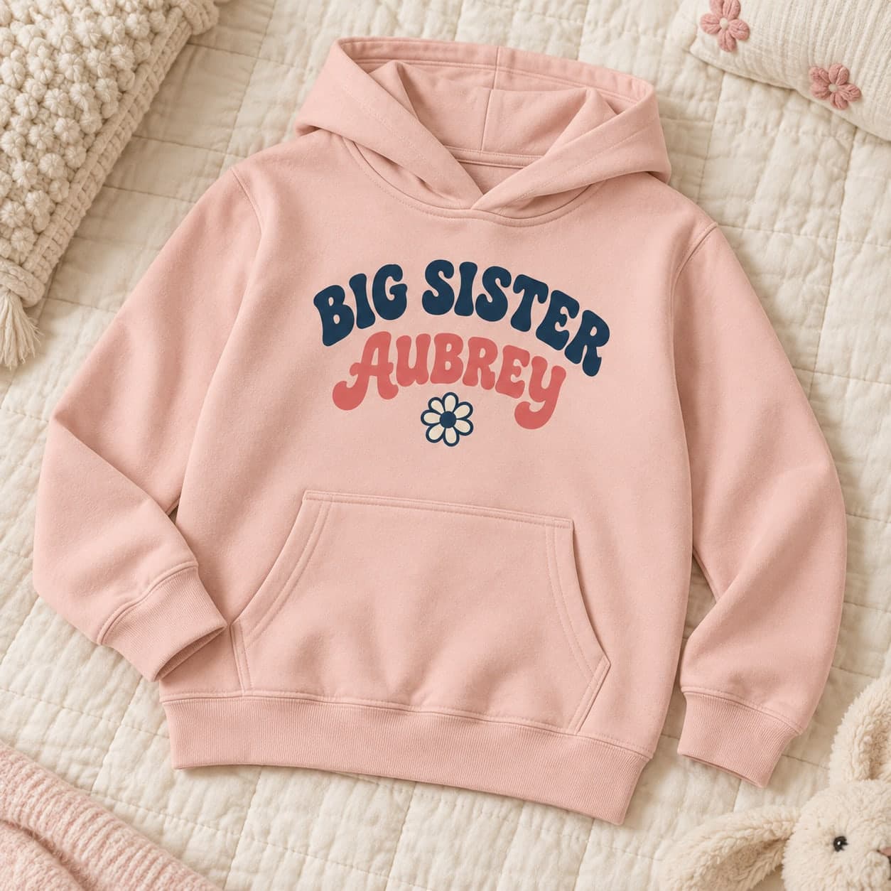 Custom Youth Jersey-Lined Fleece Hoodie with Your Photo or Text