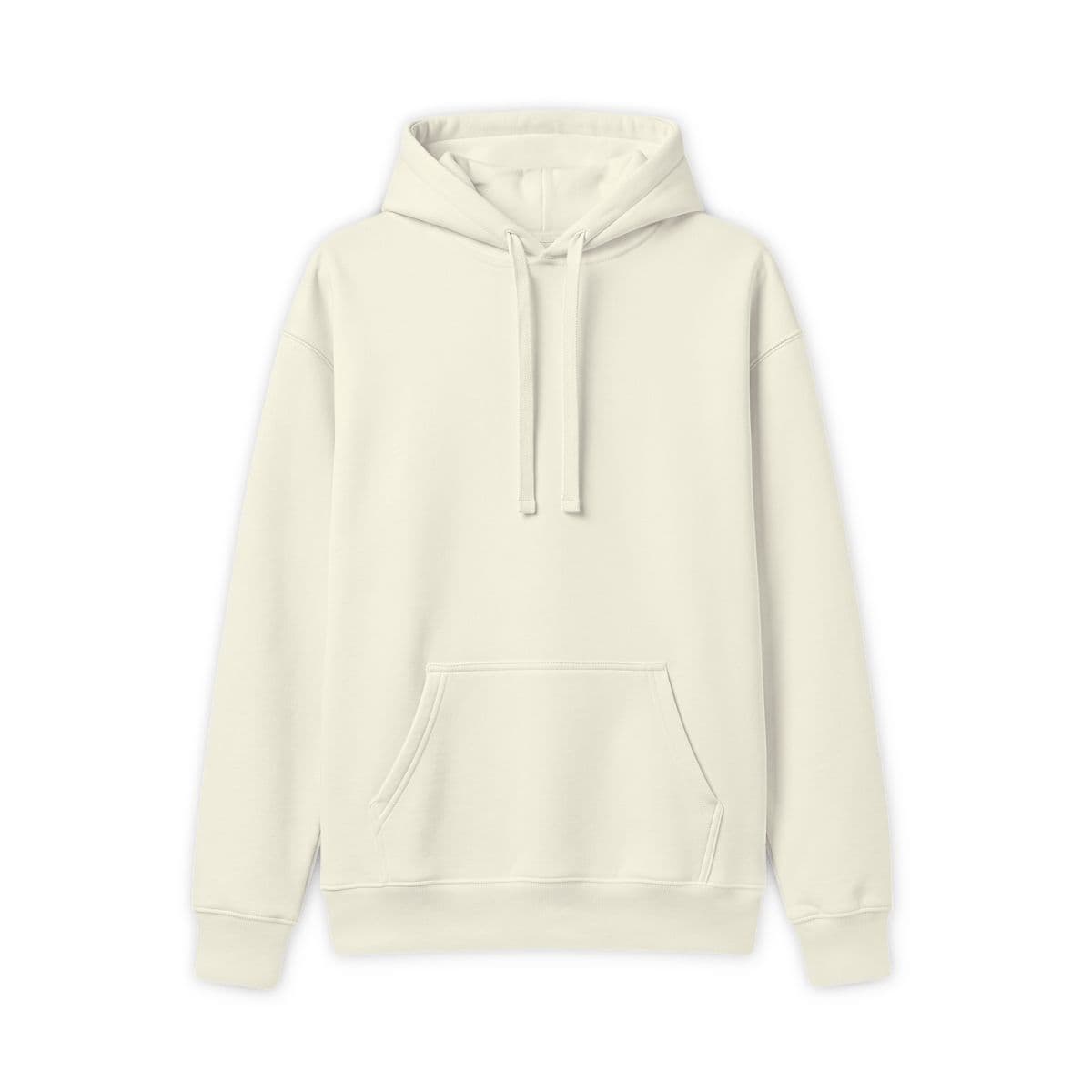 Plain off white unisex hammer maxweight hooded sweatshirt, front view
