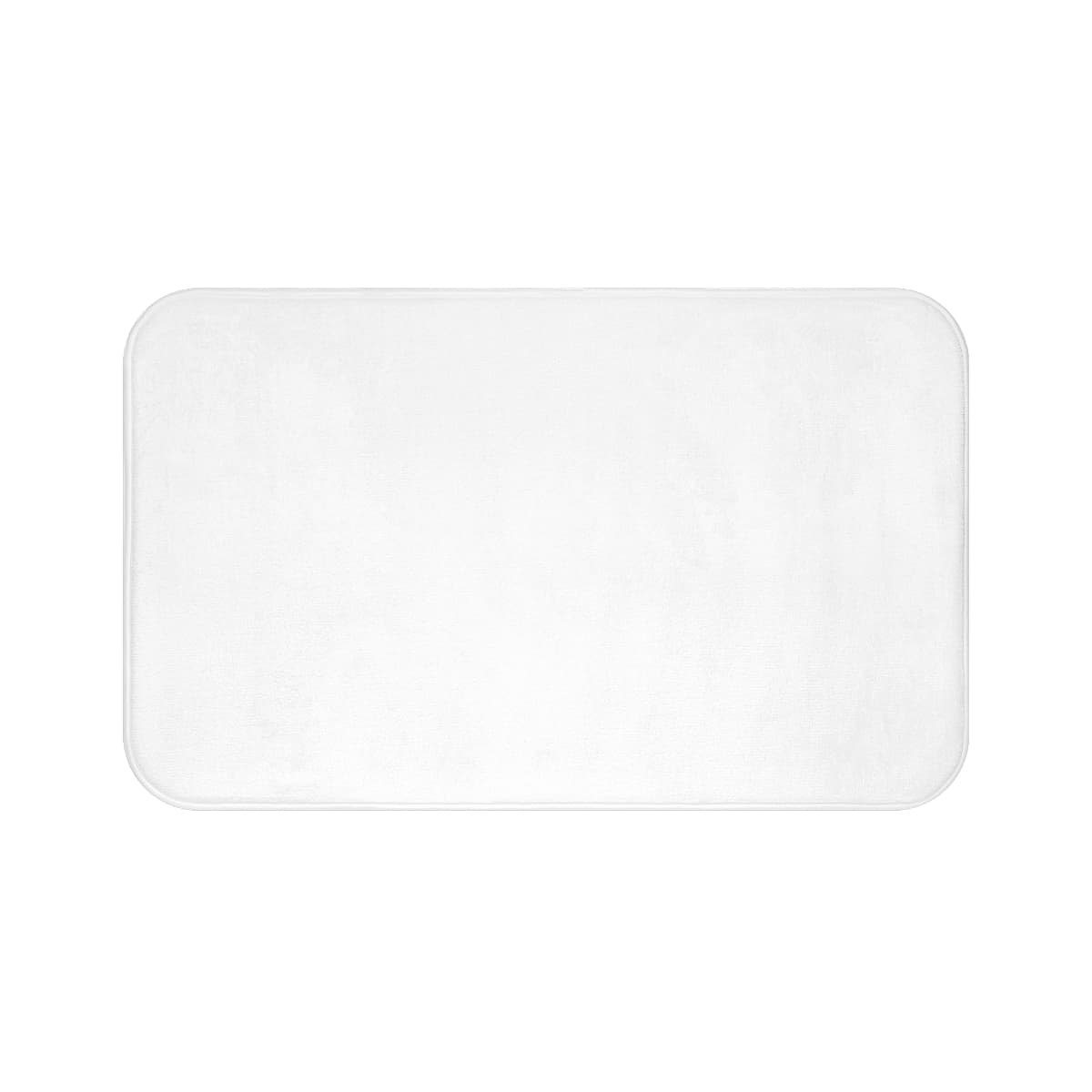 Plain bath mat, front view