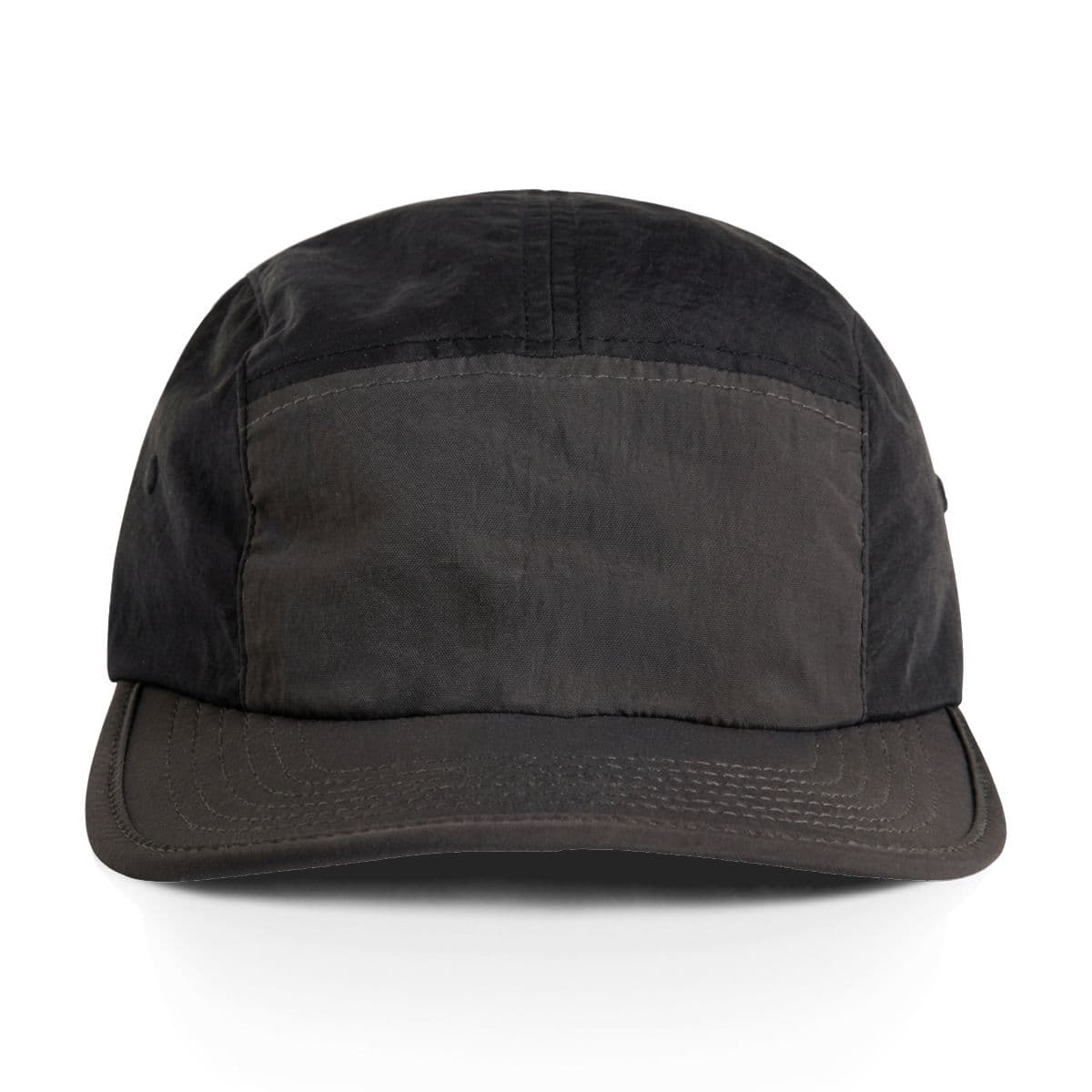 Finn Two-Tone Nylon Cap — Coal / Black — front