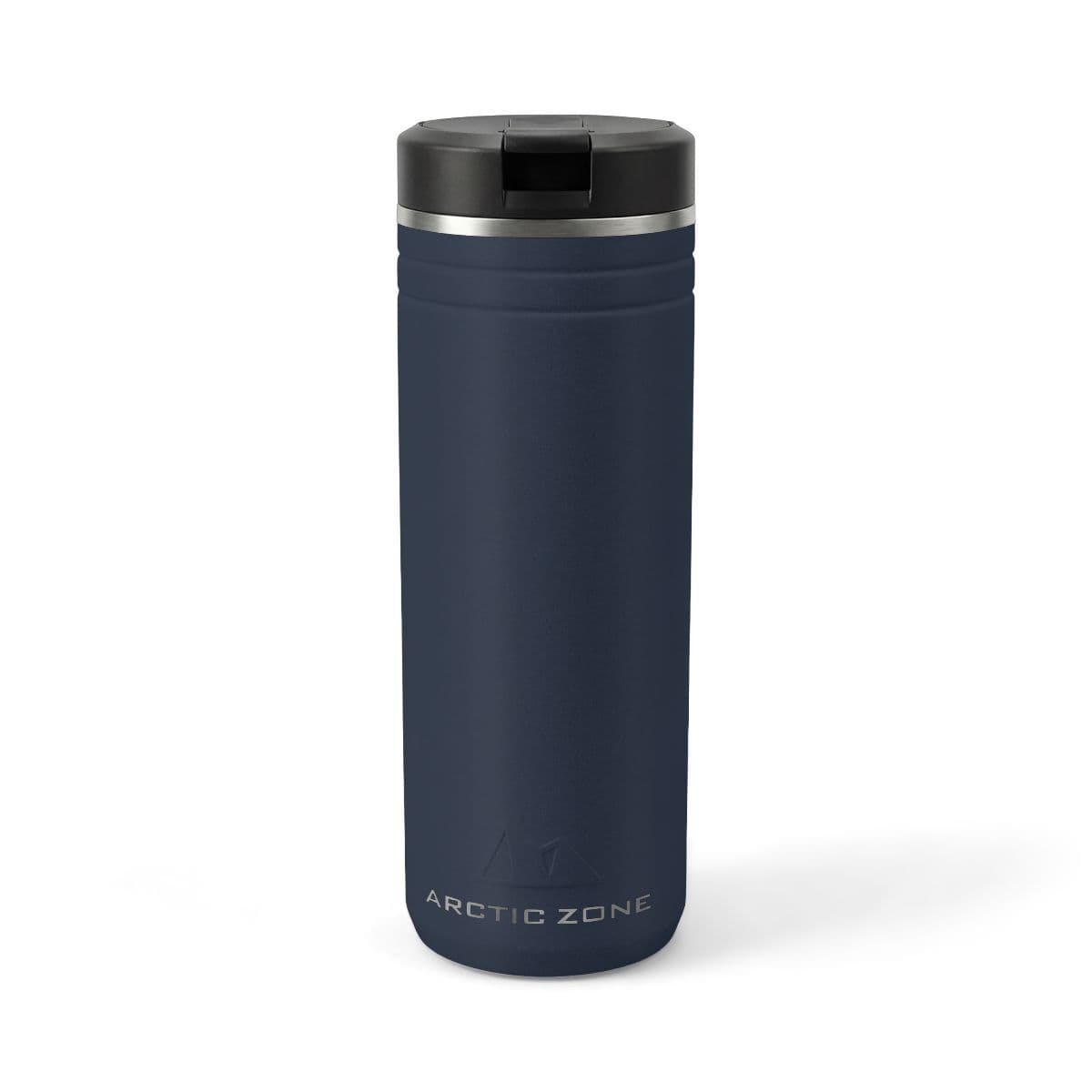 Plain navy titan thermal straw tumbler, 24oz, front view