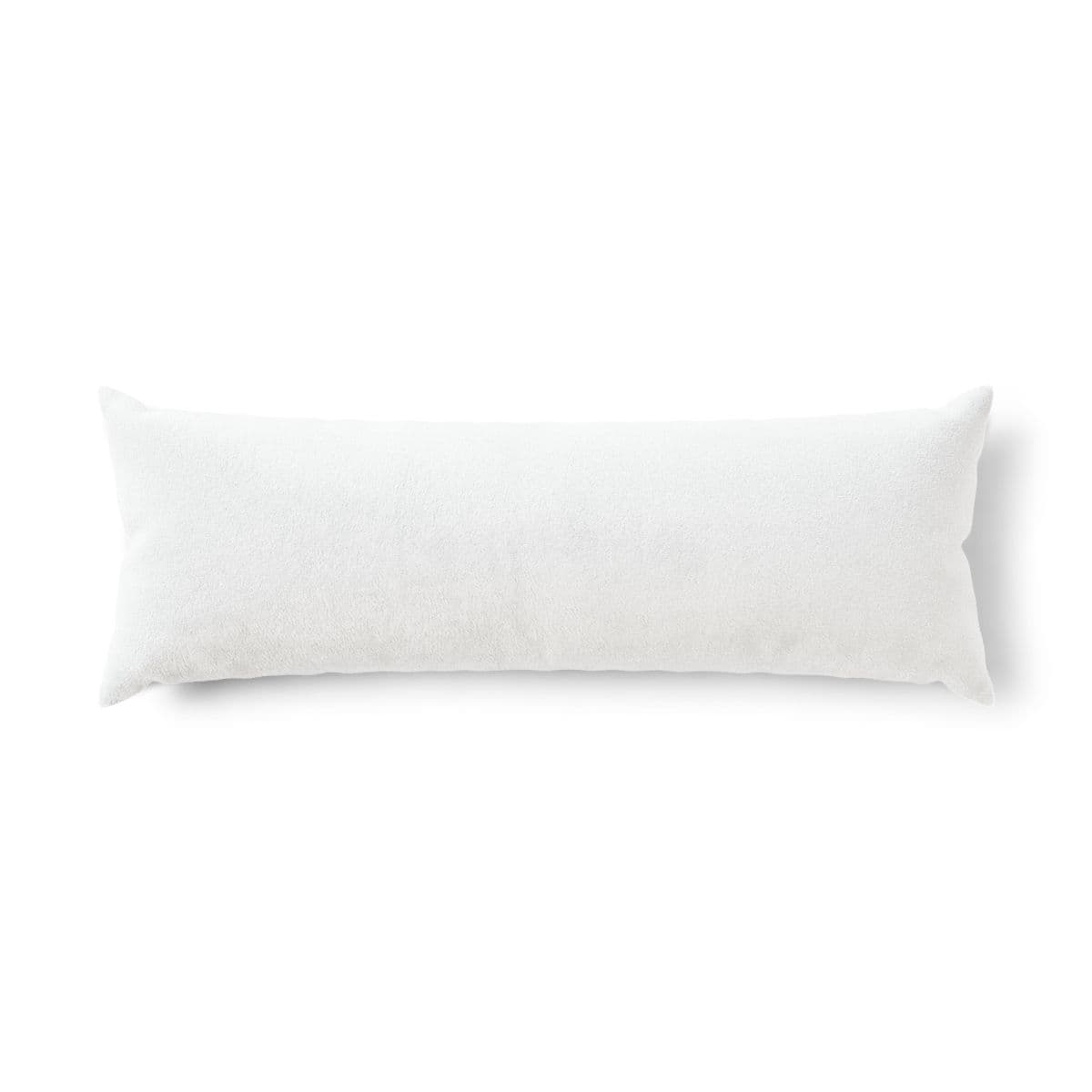 Plain body pillow, front view
