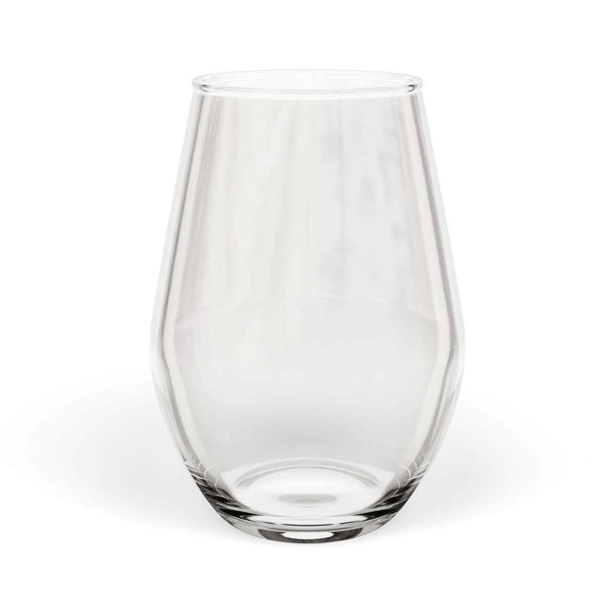 Plain stemless wine glass, 11.5oz (engraving), front view