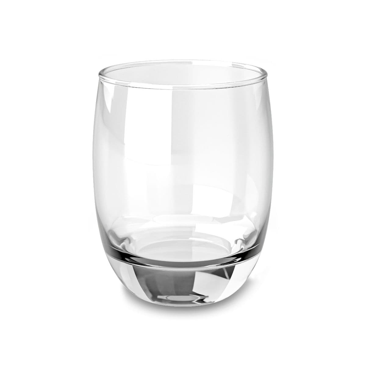 Plain whiskey glass, 6oz (engraving), front view
