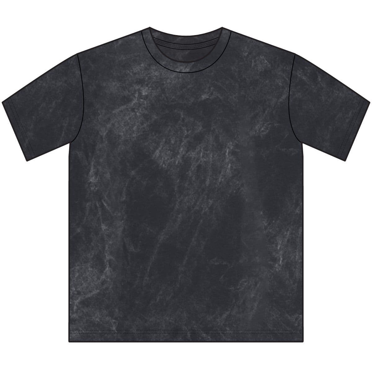 Plain vintage black vintage crewneck tee, front view