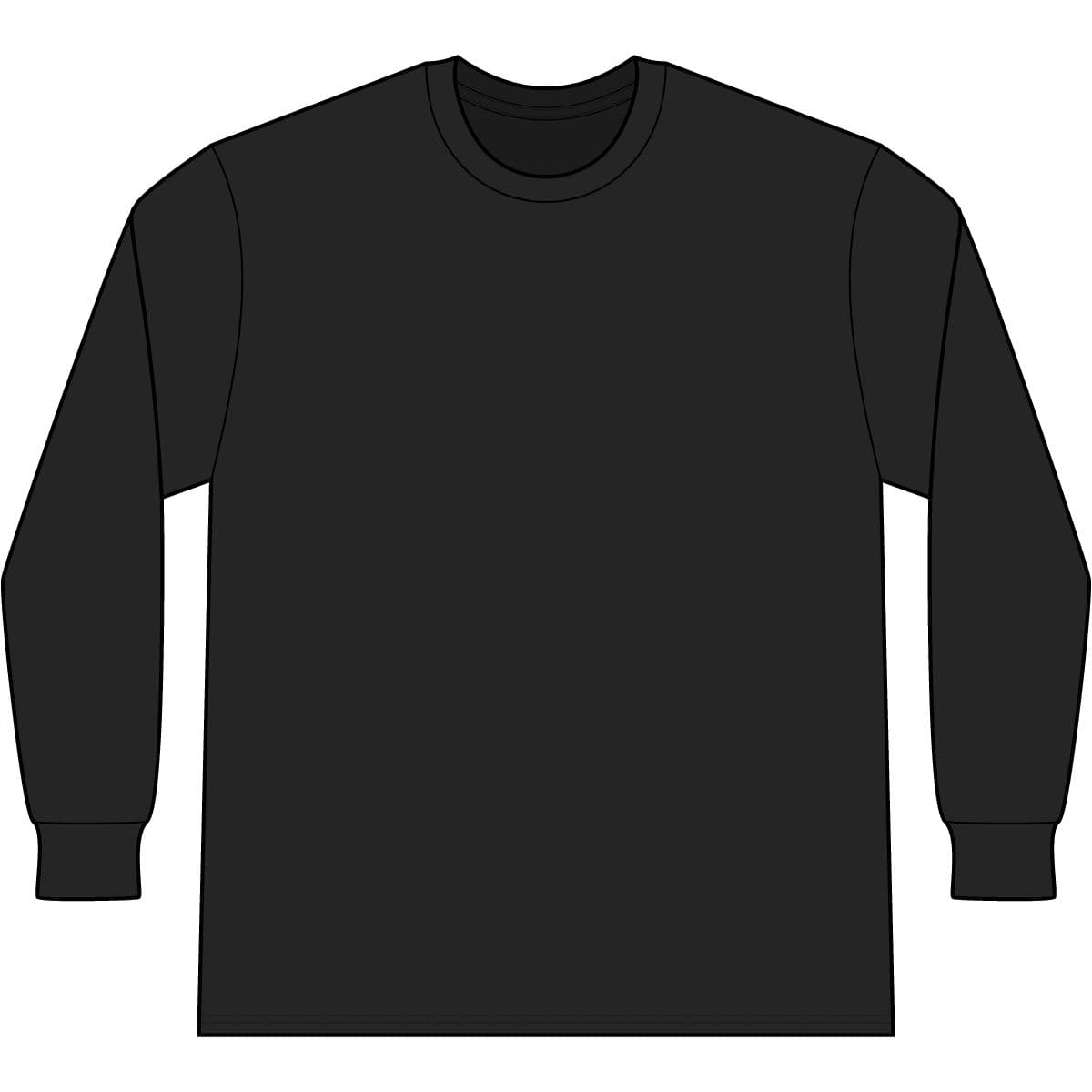 Custom Long Sleeve Shirt, Black, White or Navy, with Your Logo