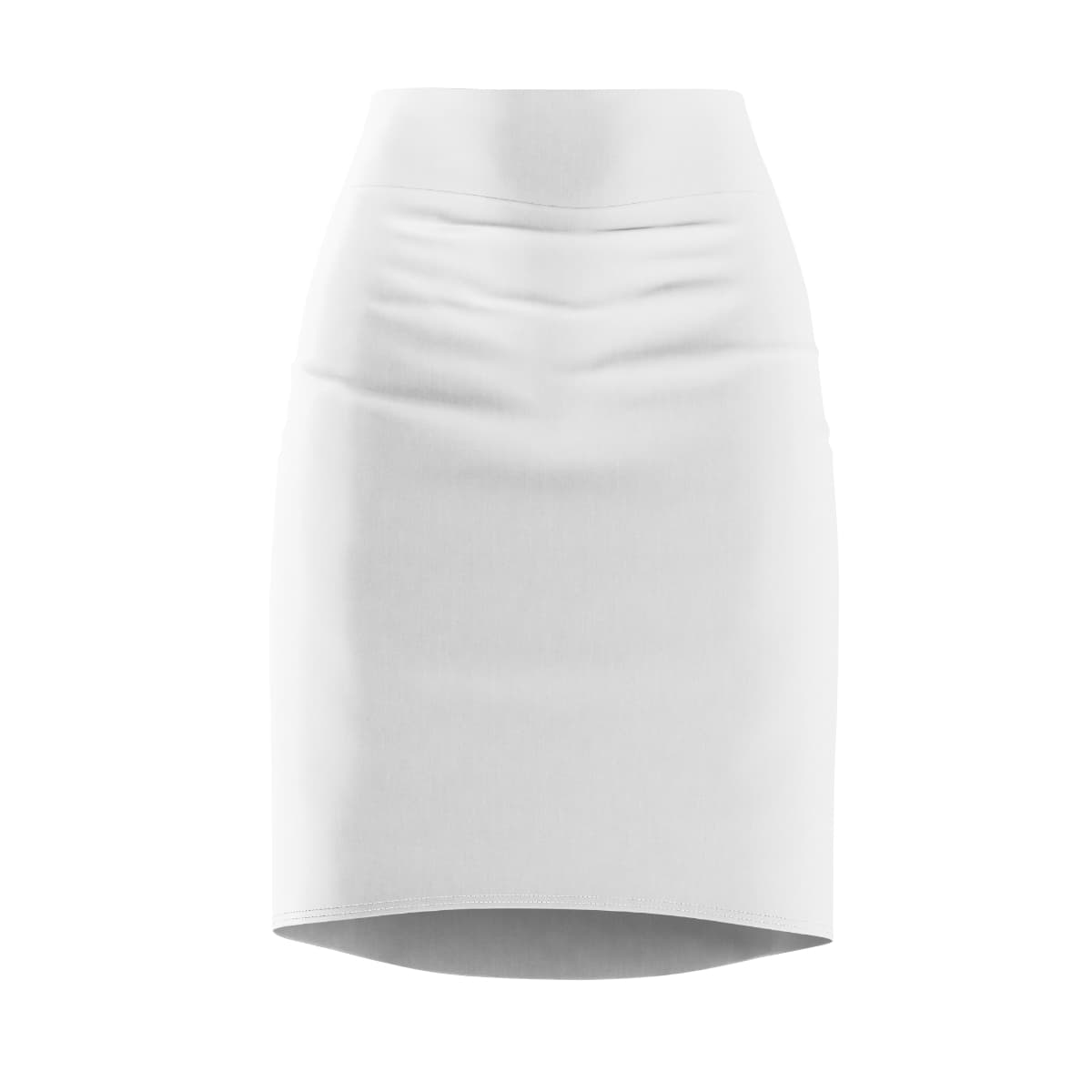 Plain women's pencil skirt (aop), front view