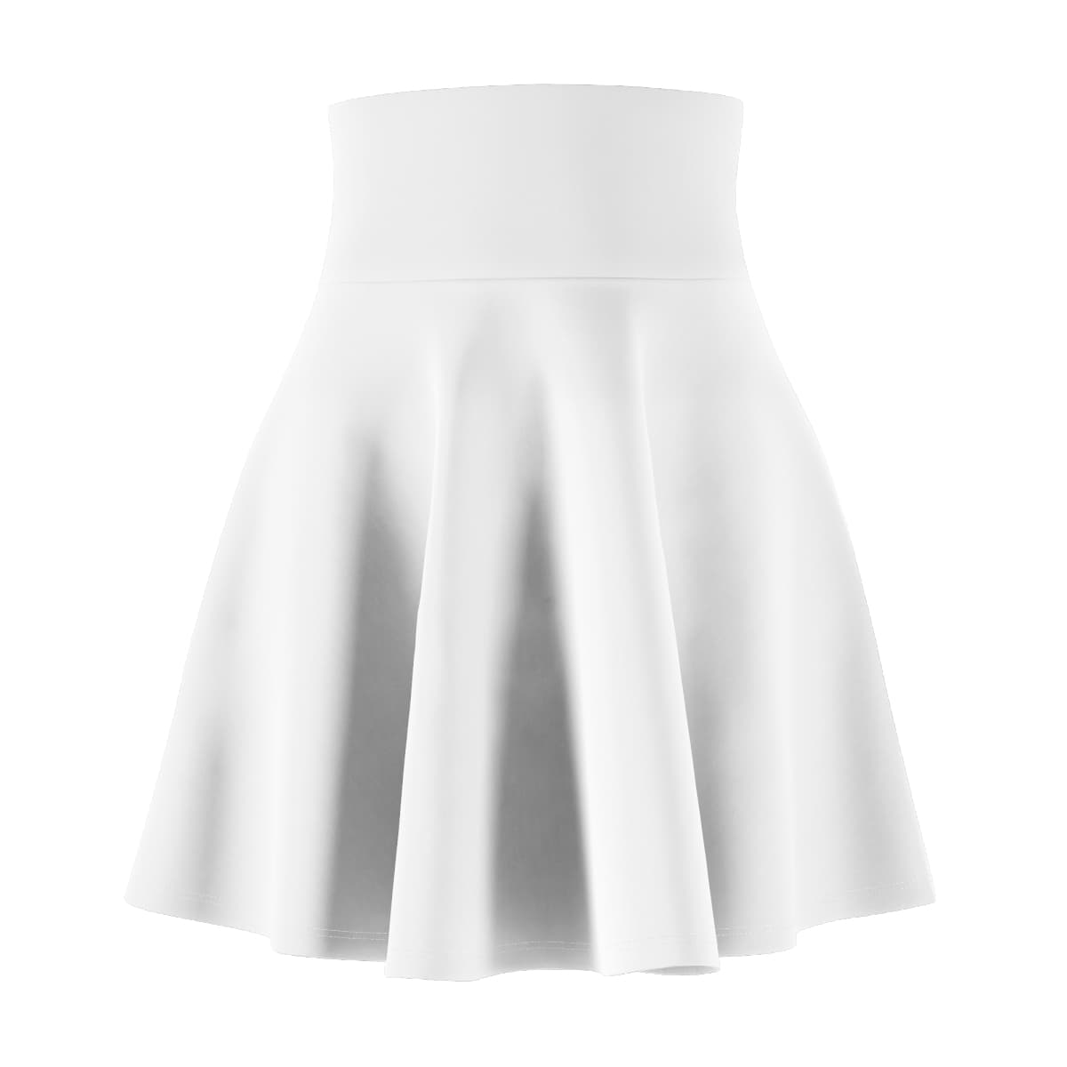 Plain women's skater skirt (aop), front view