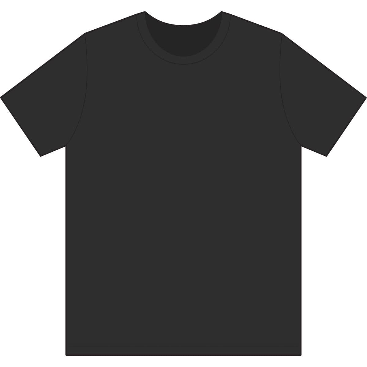 Plain black heather unisex heather cvc short sleeve tee, front view
