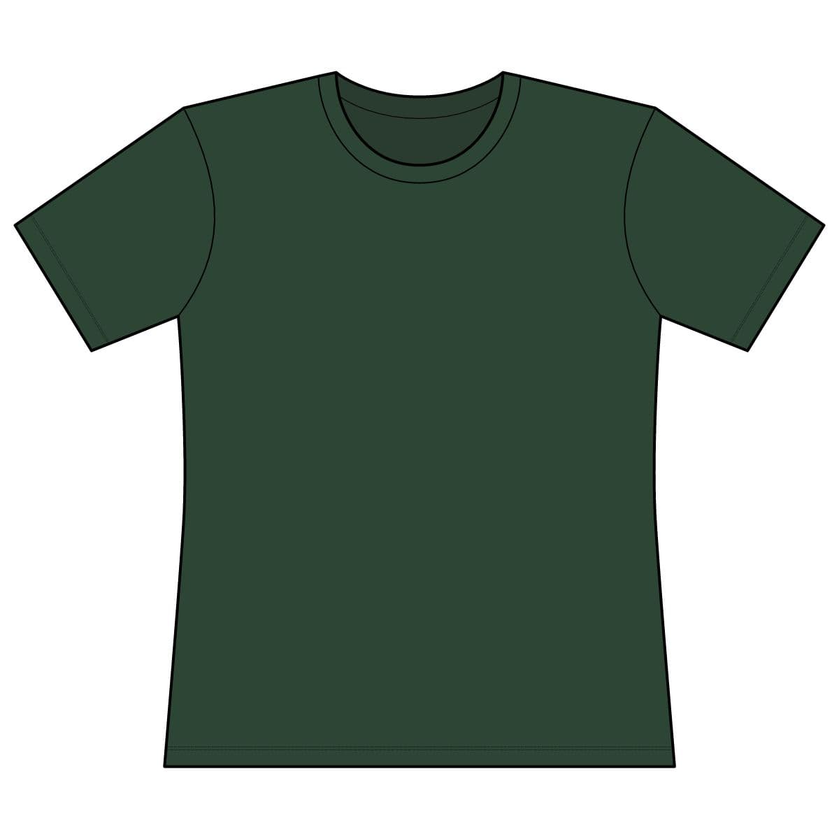 Plain forest green women's fitted the concert tee, front view