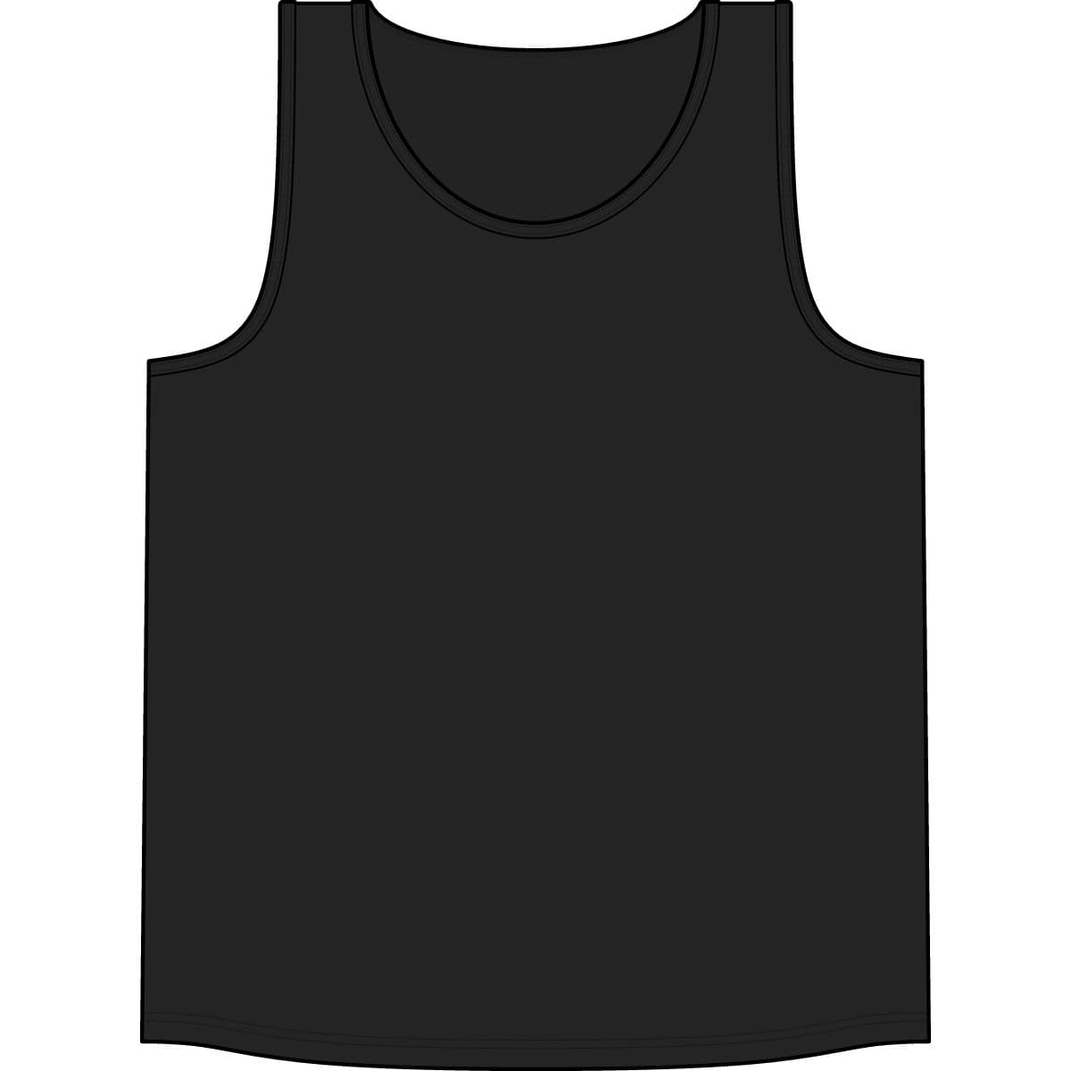 Plain black the concert tank, front view