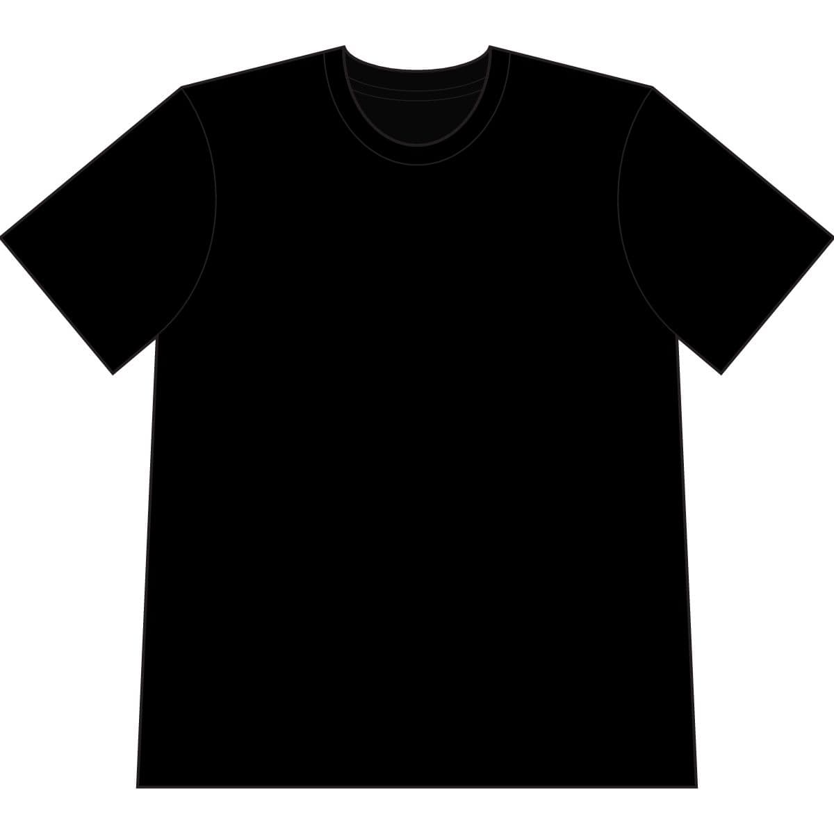 Plain black unisex creator 2.0 tee, front view
