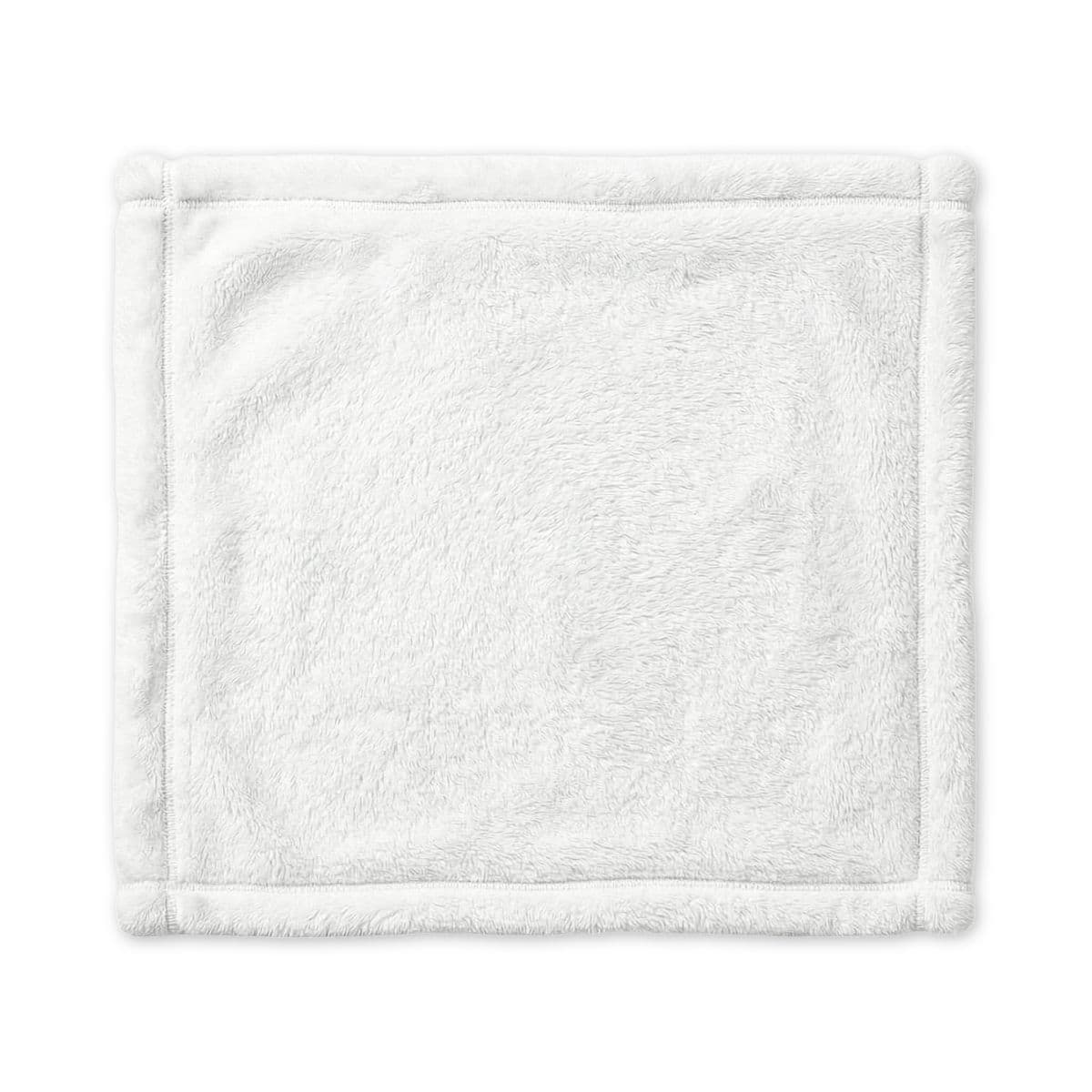 Plain minky baby lovey blanket, front view