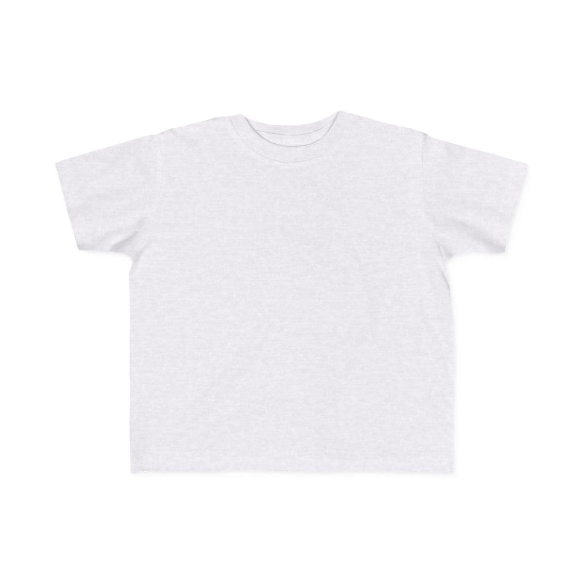 Plain ash toddler's fine jersey tee, front view