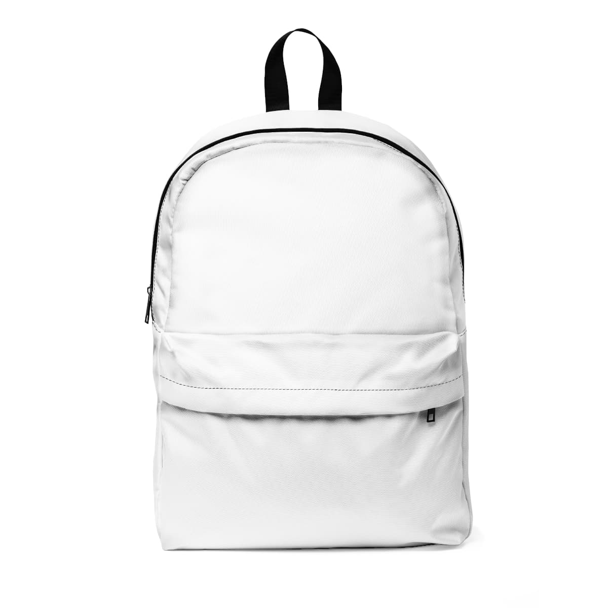 Plain unisex classic backpack, front view