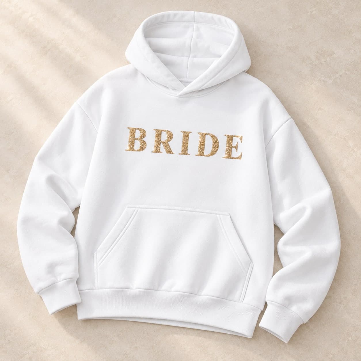 Custom Glitter Oversized Heavyweight Fleece Hoodie with Your Text