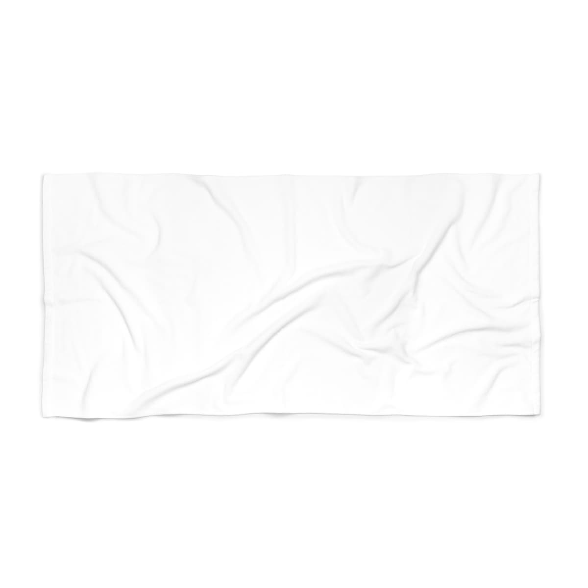 Plain beach towel, front view